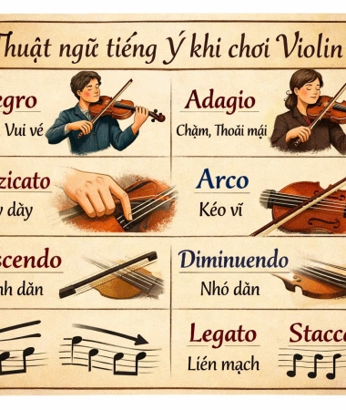 Các thuật ngữ Tiếng Ý về tốc độ hay gặp khi chơi đàn Violin