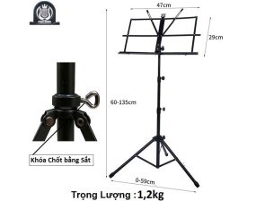 Giá bản nhạc Perlman dành cho người tập Violin Viola