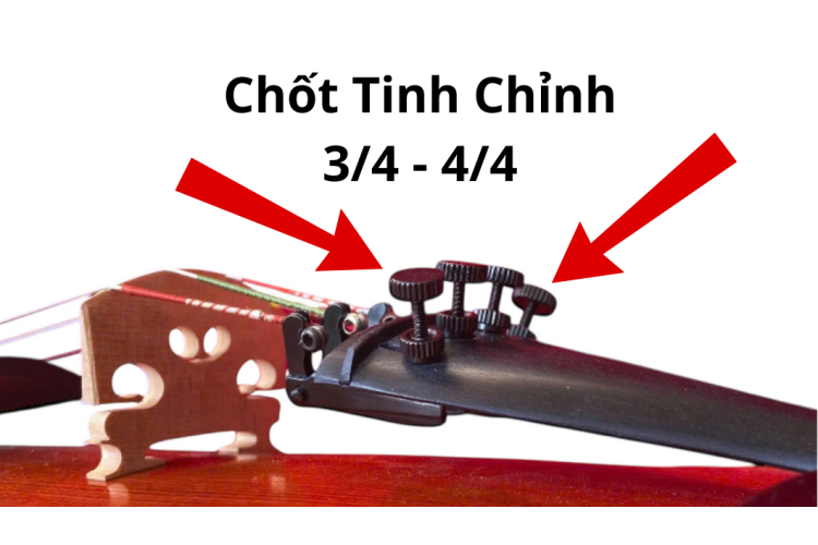 chốt tinh chỉnh đàn violin 3/4 -4/4