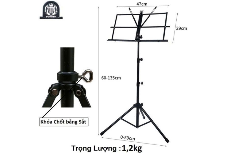 Giá bản nhạc Perlman dành cho người tập Violin Viola