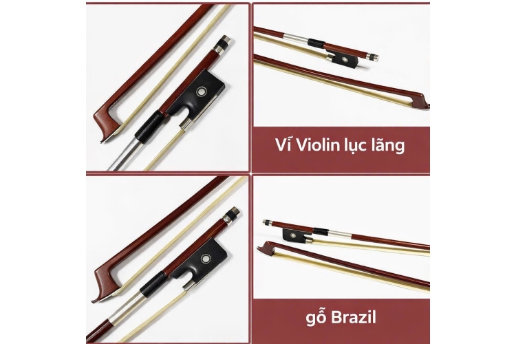 Vĩ đàn Violin 4/4 lục lăng 1
